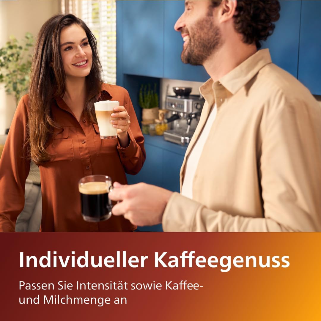 Philips LatteGo 5400 Series Fully Automatic Coffee Machine, Chrome