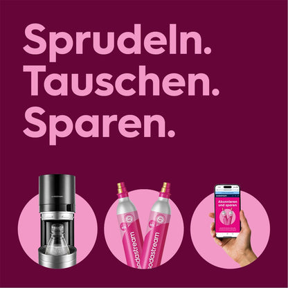 SodaStream Duo Water Carbonator – 2 x 1 Litre Carbonator Bottles, Grey