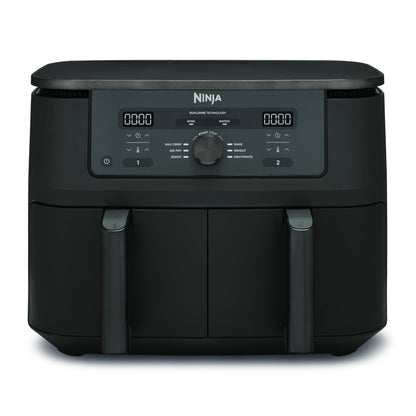 Ninja Dual Zone Digital Hot Air Fryer, 9.5L, 6-in-1, Metallic Grey