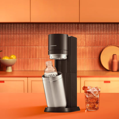 SodaStream Duo Water Carbonator – 2 x 1 Litre Carbonator Bottles, Grey