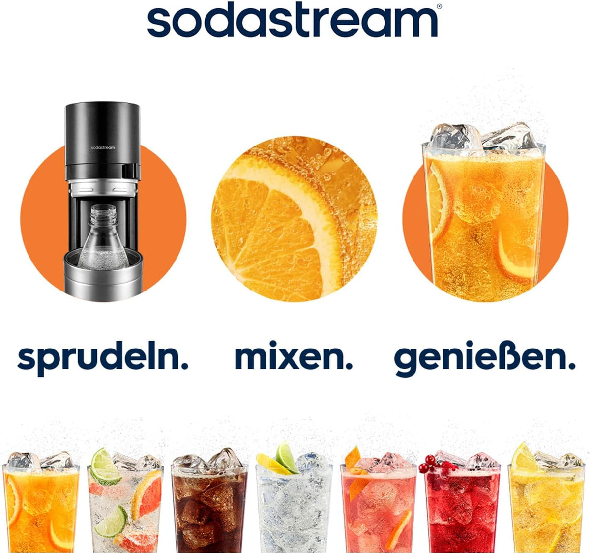 SodaStream Duo Water Carbonator – 2 x 1 Litre Carbonator Bottles, Grey