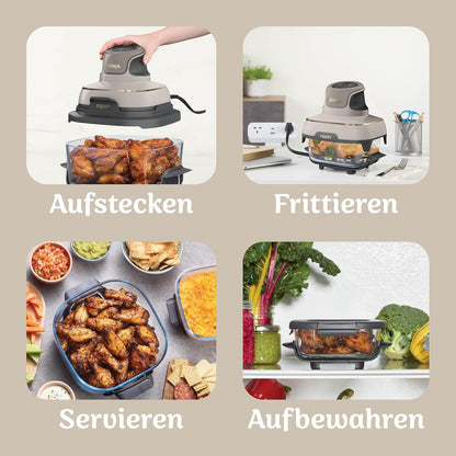 Ninja CRISPi Portable Air Fryer 3.8L 4-in-1 1700W Stone Gold