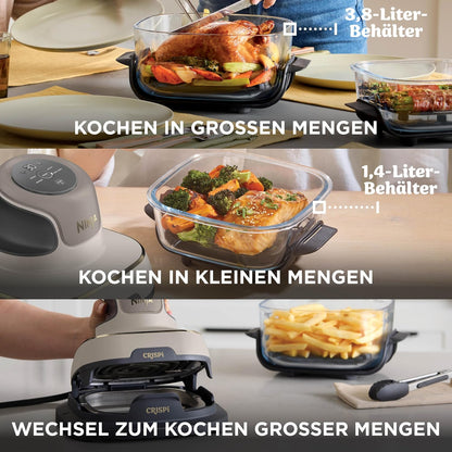 Ninja CRISPi Portable Air Fryer 3.8L 4-in-1 1700W Stone Gold